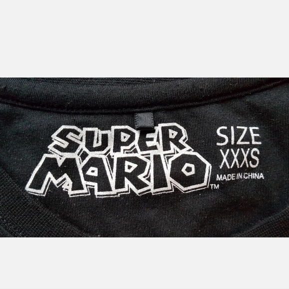 SUPER MARIO & Yoshi "GAME ON" Black Graphic OFFICIAL T-Shirt Women Sz Small - Picture 4 of 6